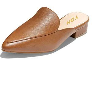YDN  Low Heel Mules Pointed Toe Sandals